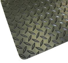 Surface Texture for Diamond Plate Floor matting - Gray